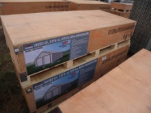 Double Garage Metal Barn Shed