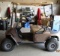 EZ-Go Golf Cart, 2001 Model TXT, Electric, 36V, Lift Kit, Roof, Windshield,
