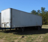 1973 FRUEHAUF FB8-F2-40 40' Van Trailer, Tandem Axle, Grey, NO TITLE S/N:MI