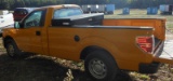2011 FORD F150XL Pick Up Truck, Gas, Automatic, Yellow, 8ft Bed Tool Box, F