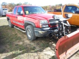2004 CHEVROLET 2500 LS PICKUP 4x4, Red, Automatic, Gas, Extended Cab, Weste