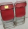 Lot of 6 folding chairs