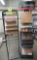 Pair of hardwood display racks