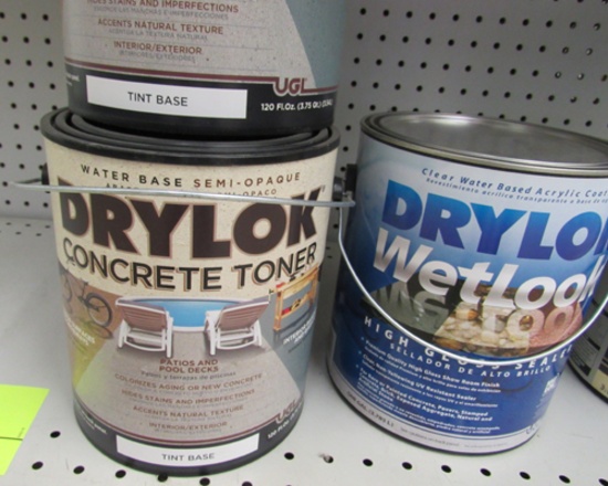 20 gal of Drylok Concrete Toner & Wetlook sealer, ACE Wood Royal Deck Stain