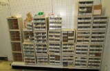 Assorted hardware and organization drawers