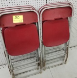 Lot of 6 folding chairs