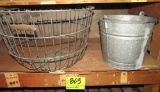Egg basket and pail