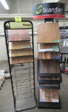 Pair of hardwood display racks