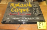 Mohawk carpet lighted sign