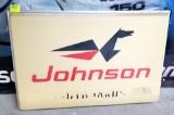 Johnson sign, backlit