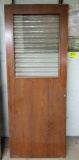 Sliding door w/ corrugated glass