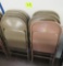 Lot of 10 metal folding chairs