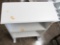white shelf & cubby/mailbox shelf