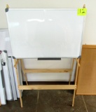 White board on easel