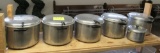 set of 6 pots