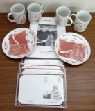 St. John's Centennial book, mugs, plates & stationery
