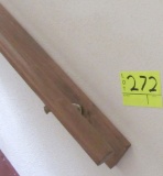 pair of wooden handrails