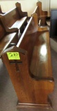 Church pew, missing seat on one side