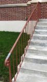 pair of outside railings