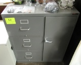 3-drawer file cabinet w/ door