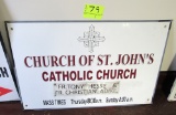 St. John's mass sign