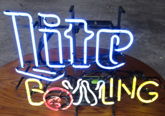 Miller Lite Bowling neon