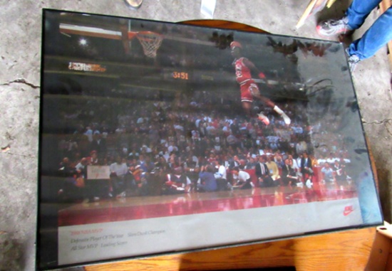 Michael Jordan Nike framed poster