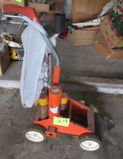 Paint striper cart