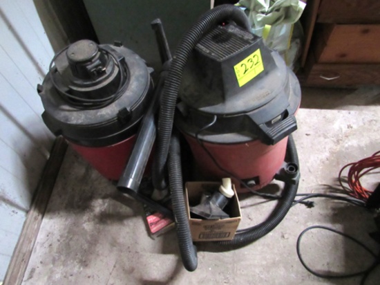 Pair of shop-vacs