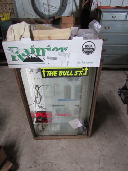 Pair of display cases and dart accessories