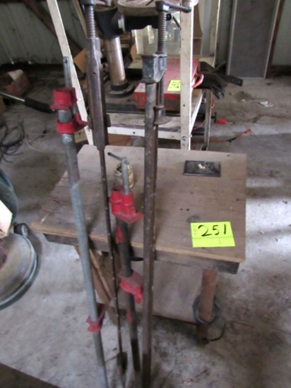 Century Sander and pipe clamps