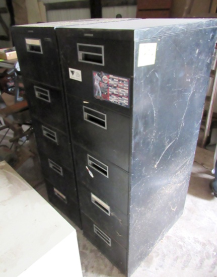 Pair of file cabinets