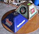 Miller High Life & Coors Light hanging lights