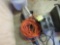 leaf blower, battery charger and cord