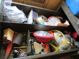 contents of the top 3 drawers in cabinet