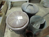 lot of 3 trash cans