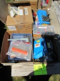 lot of 4 boxes of tools and supplies