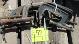 lot of 7 c-clamps