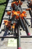 lot of 8 pipe clamps