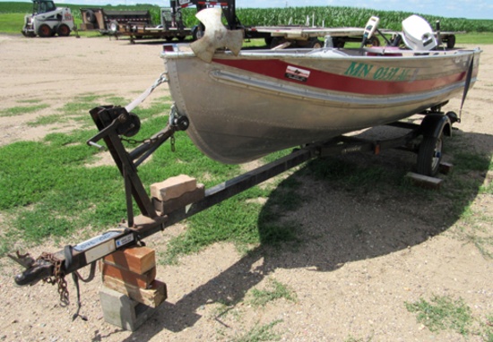 Aerocraft 14' boat and trailer