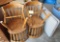 lot of 4 chairs and foldable table