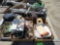 walker, pan, hoses, bucket, sifter