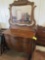 dresser with mirror