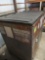 mesh bottom dumpster, drop down front