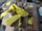 yellow rain jackets, various sizes