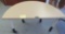 semi-circle table on wheels, 51