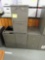 lot of 4 2-drawer file cabinets
