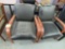 lot of 2 black chairs