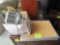 cork board, adding machine