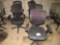 lot of 5 office chairs